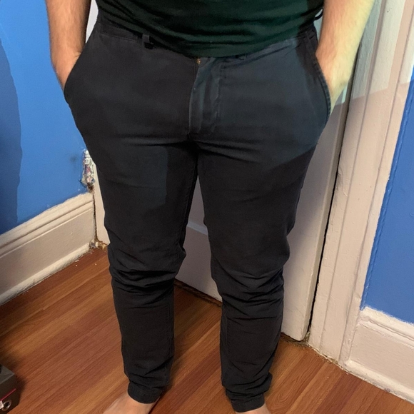 navy blue chinos